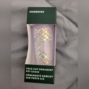 Starbucks Iridescent Cold Cup Ornament Key Chain